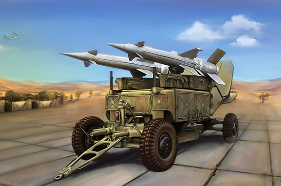 Soviet 5P71 Launcher w/ 5V27 Missile Pechora (SA-3B Goa) Boxart.