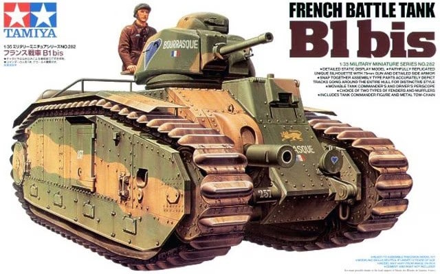 French Battle Tank B1 bis Boxart.