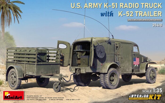 U.S. Army K-51 Radio Truck w/ K-52 Trailer Boxart.