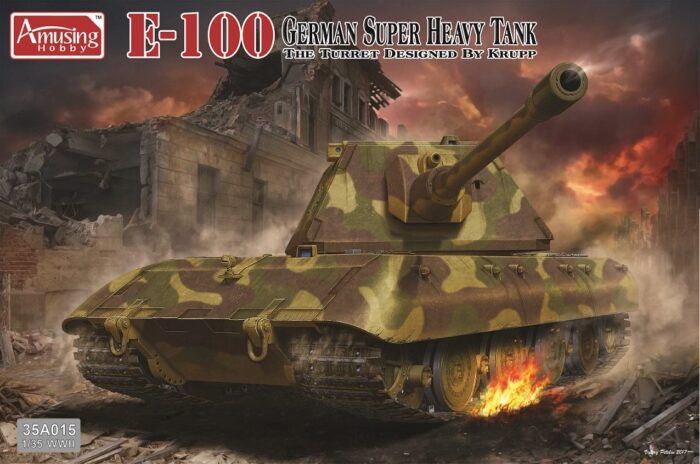 E-100 German Super Heavy Tank Krupp Turret Boxart.