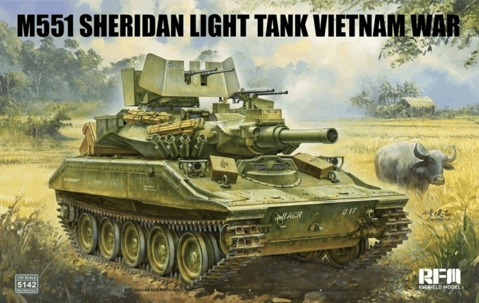 M551 Light Tank Sheridan Vietnam War Boxart.